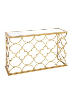 Glam Metal Console Table