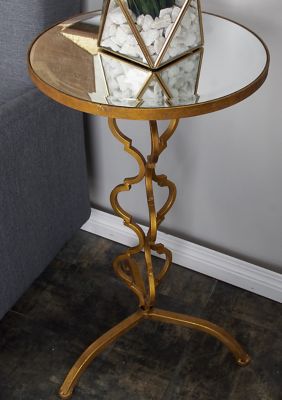 Glam Metal Accent Table