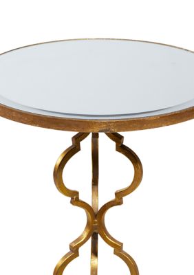 Glam Metal Accent Table