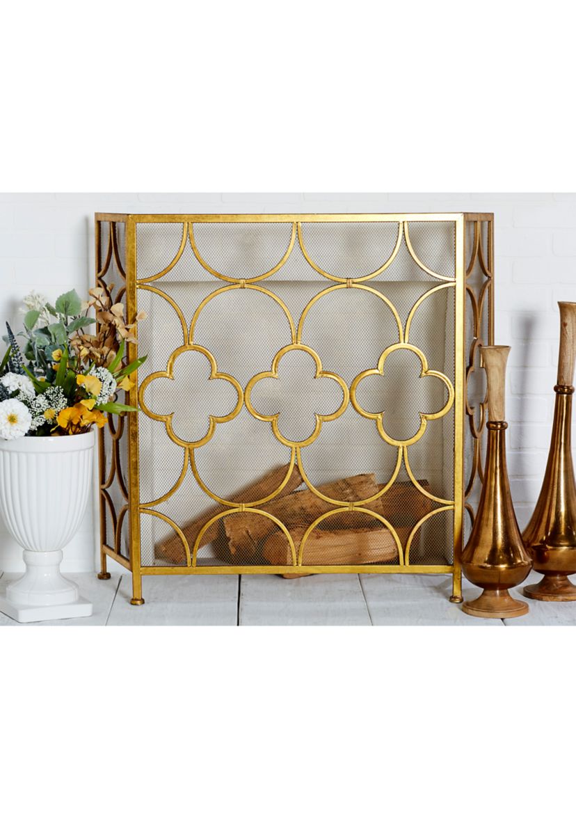 Contemporary Metal Fireplace Screen