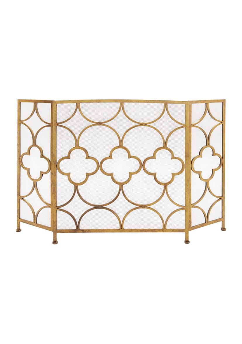 Contemporary Metal Fireplace Screen