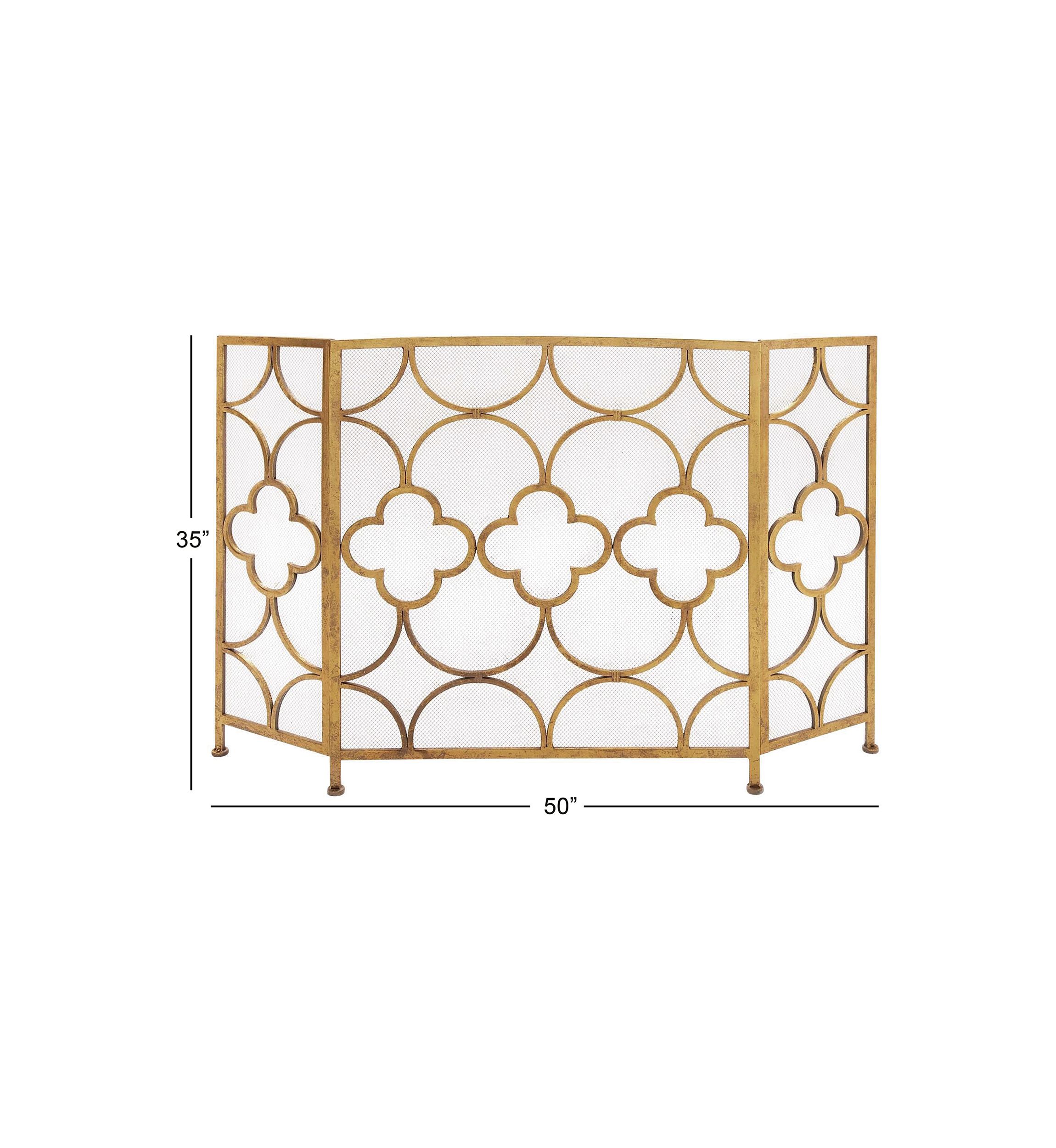 Contemporary Metal Fireplace Screen