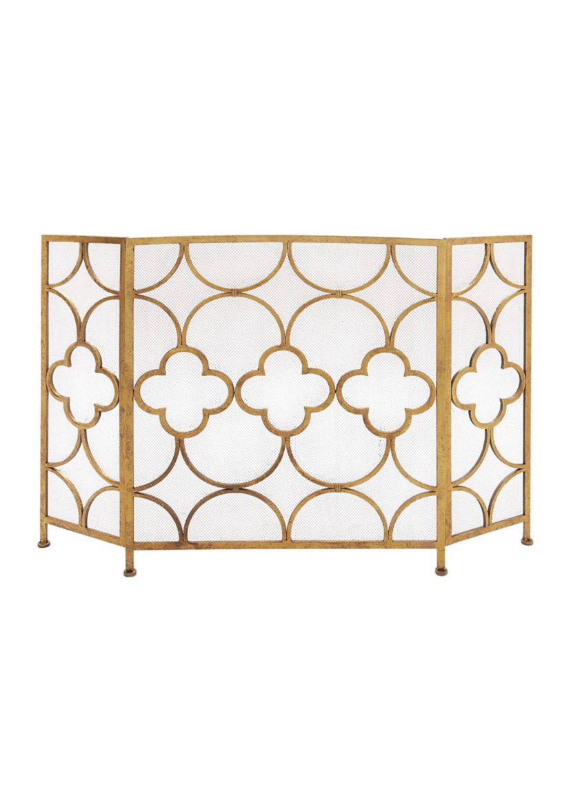 Contemporary Metal Fireplace Screen