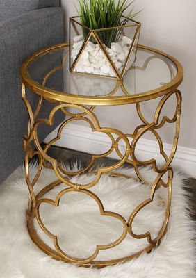 Contemporary Metal Accent Table