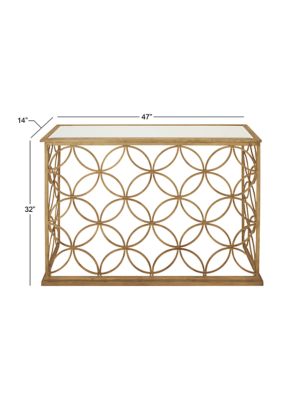 Traditional Metal Console Table