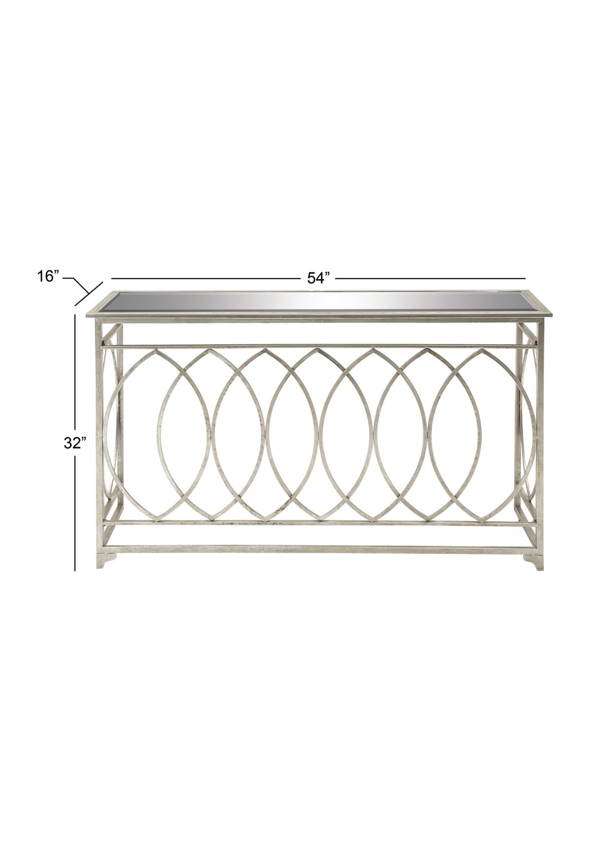 Traditional Metal Console Table