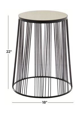 Contemporary Metal Accent Table