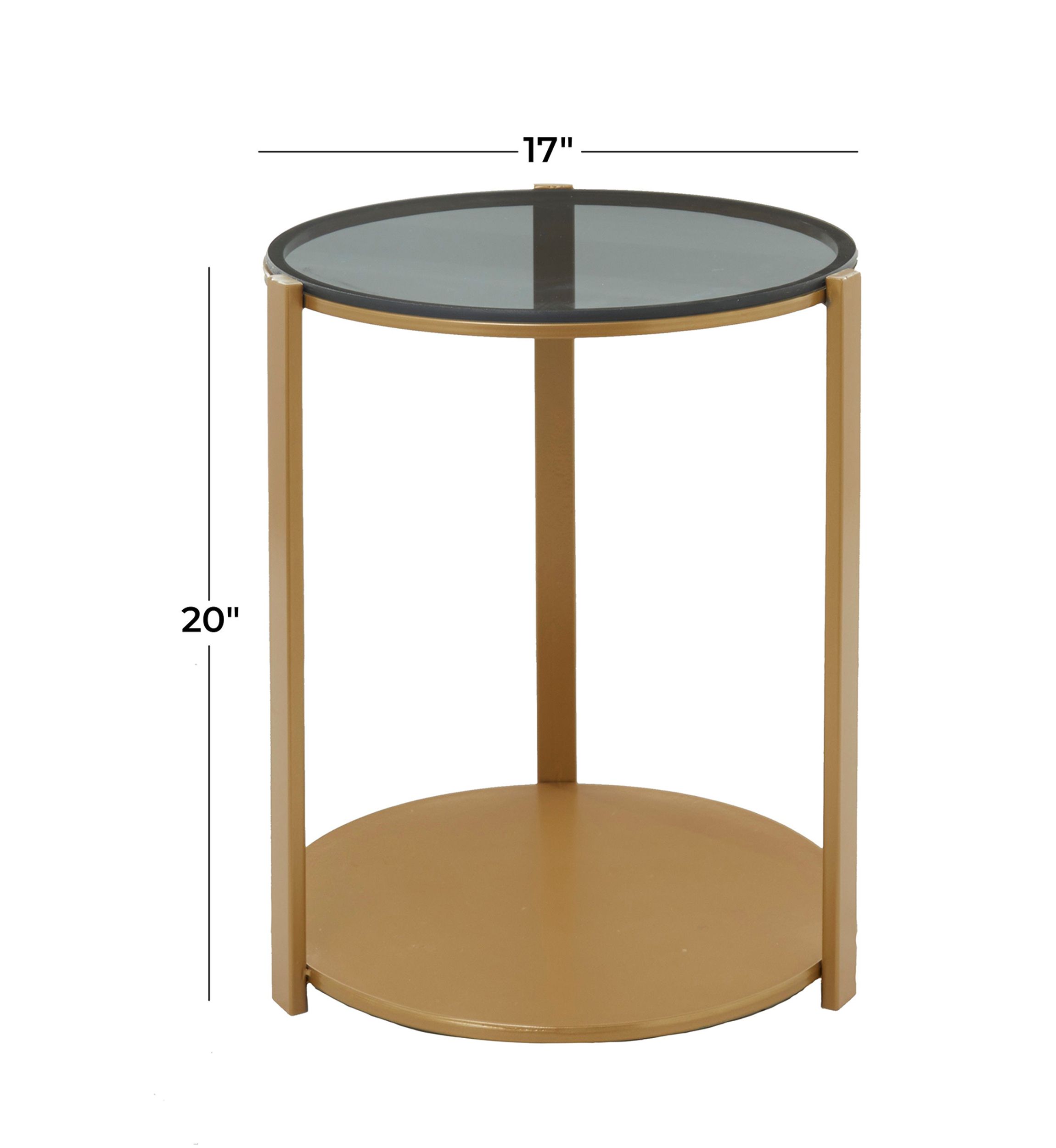 Contemporary Metal Accent Table