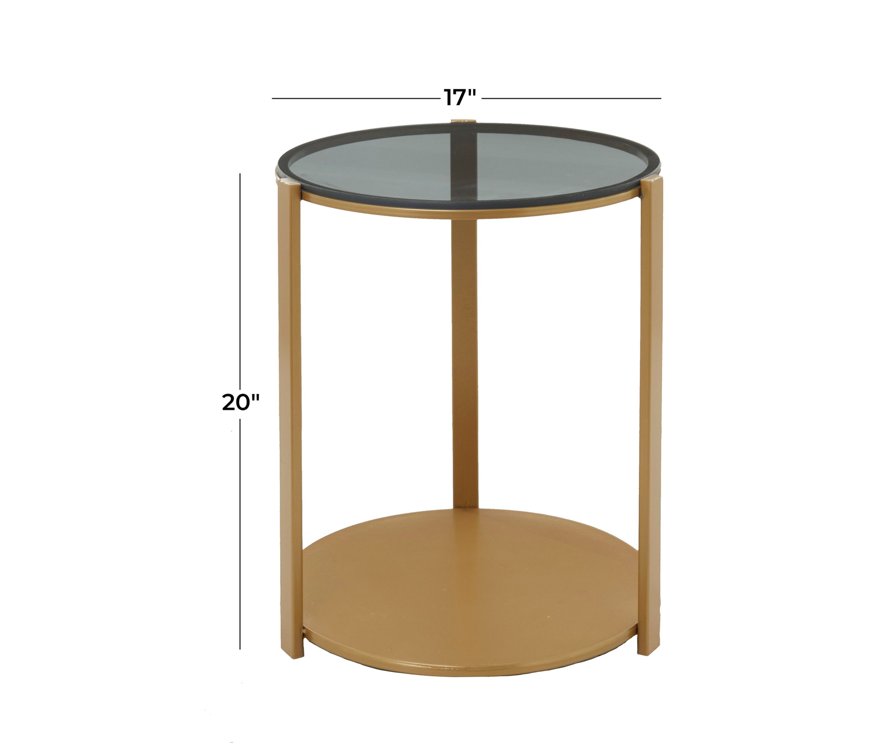 Contemporary Metal Accent Table