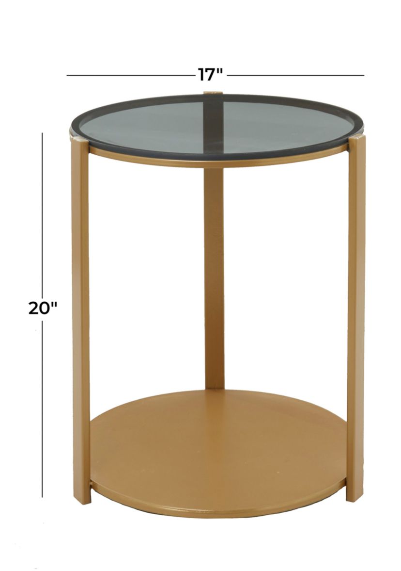Contemporary Metal Accent Table