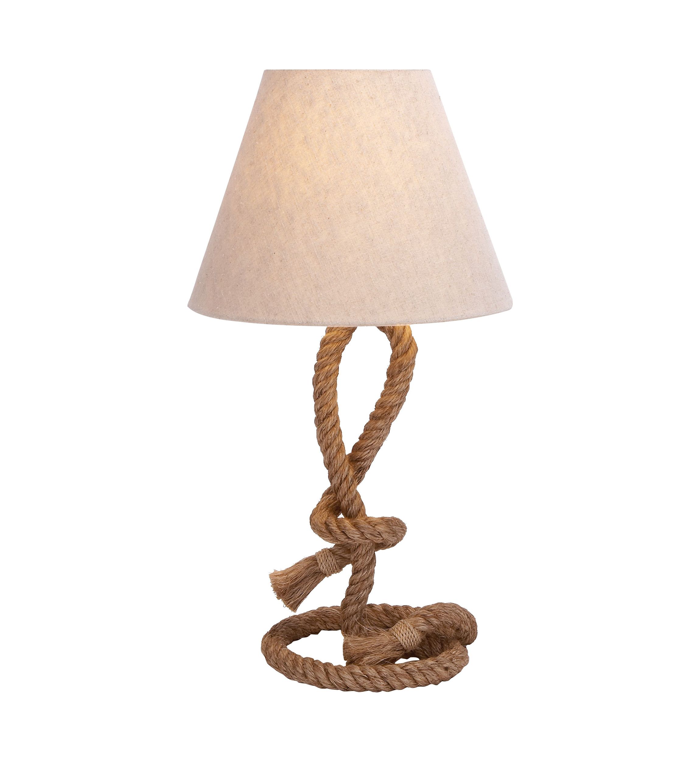 Rustic Jute Rope Table Lamp