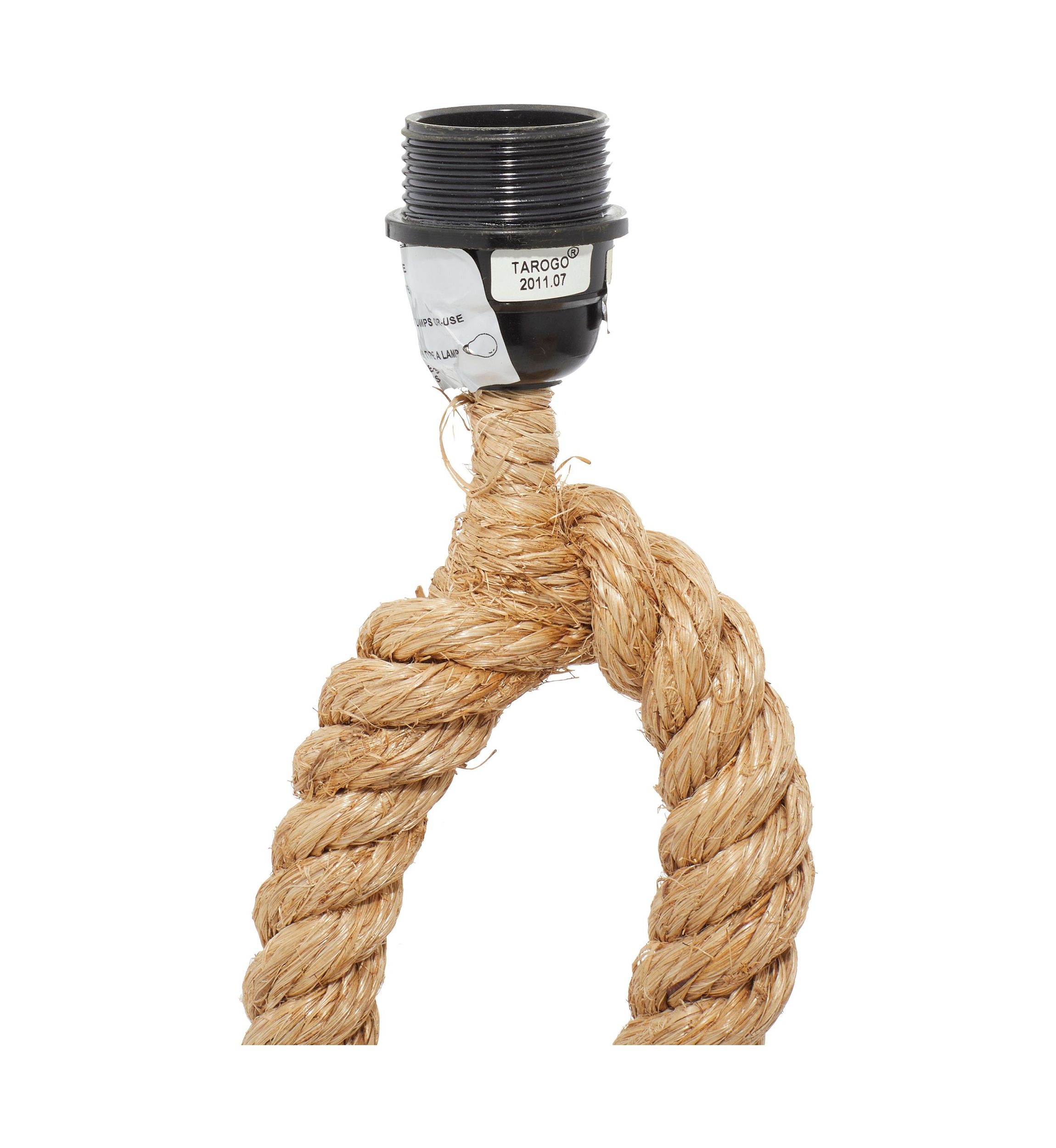 Rustic Jute Rope Table Lamp