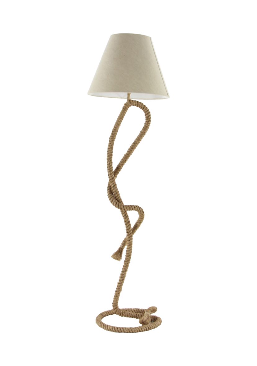 Rustic Jute Rope Floor Lamp