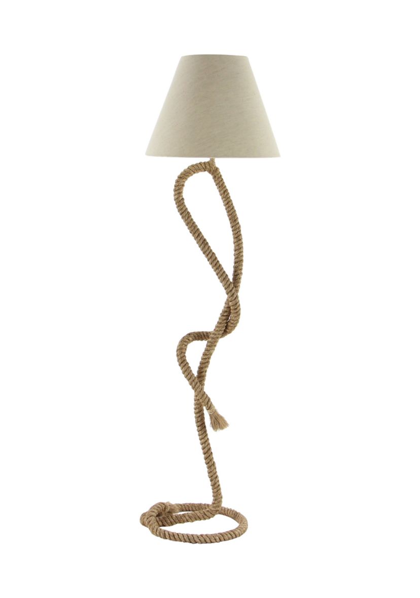 Rustic Jute Rope Floor Lamp