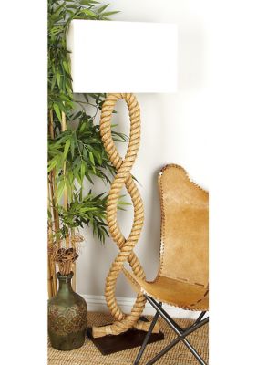 Rustic Jute Rope Floor Lamp