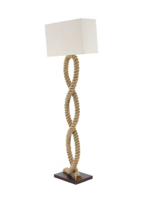 Rustic Jute Rope Floor Lamp