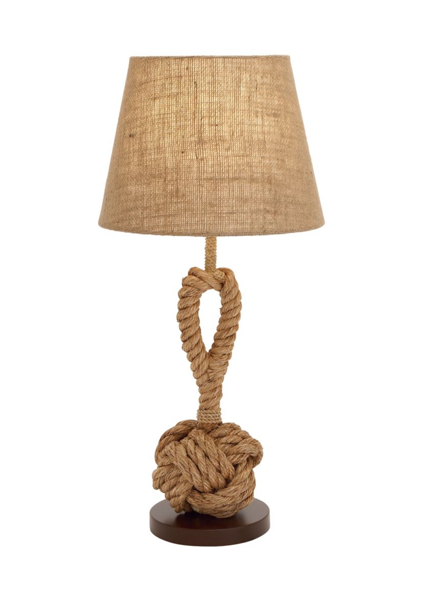 Rustic Jute Rope Table Lamp