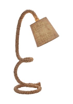 Rustic Jute Rope Desk Lamp