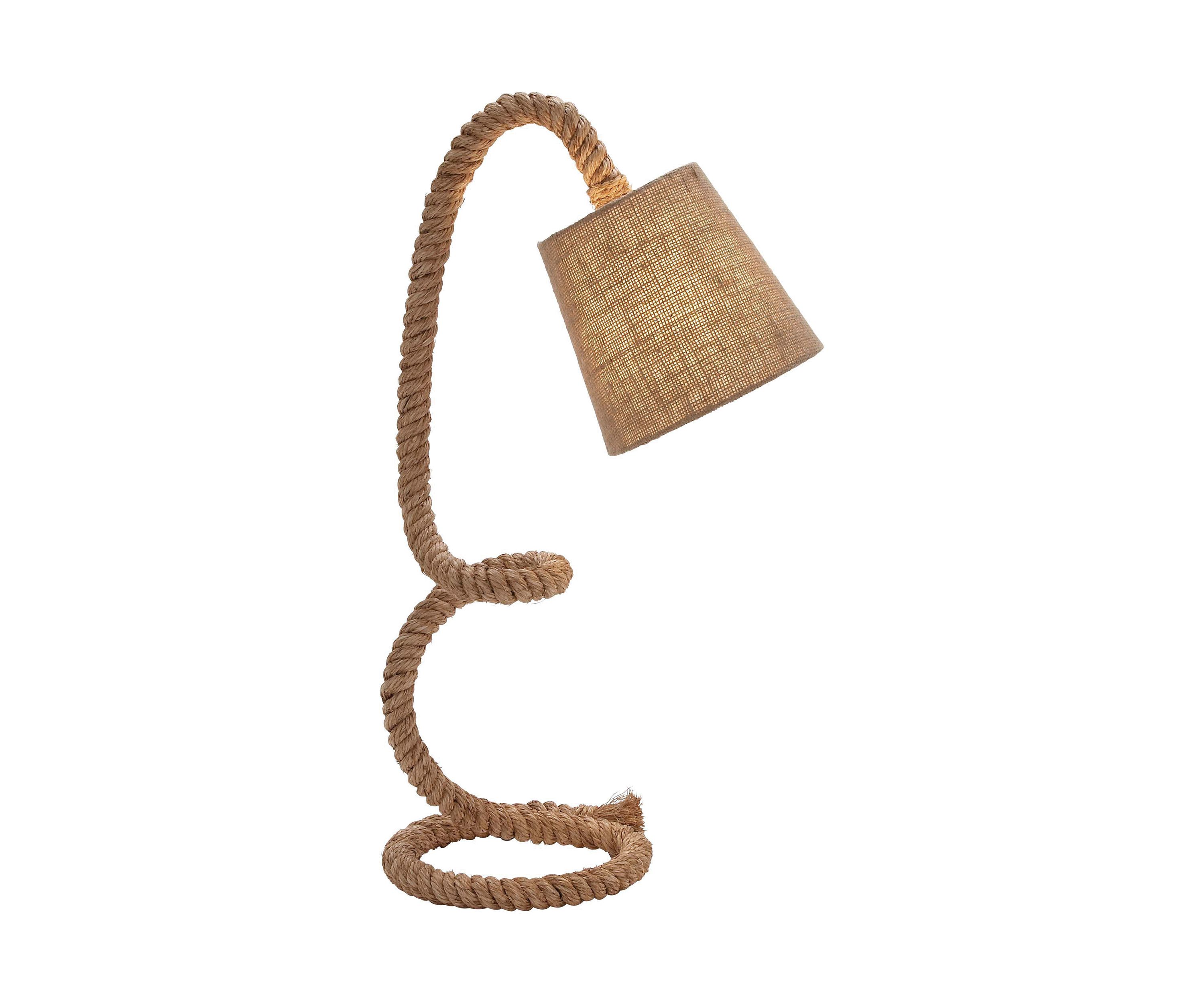 Rustic Jute Rope Desk Lamp