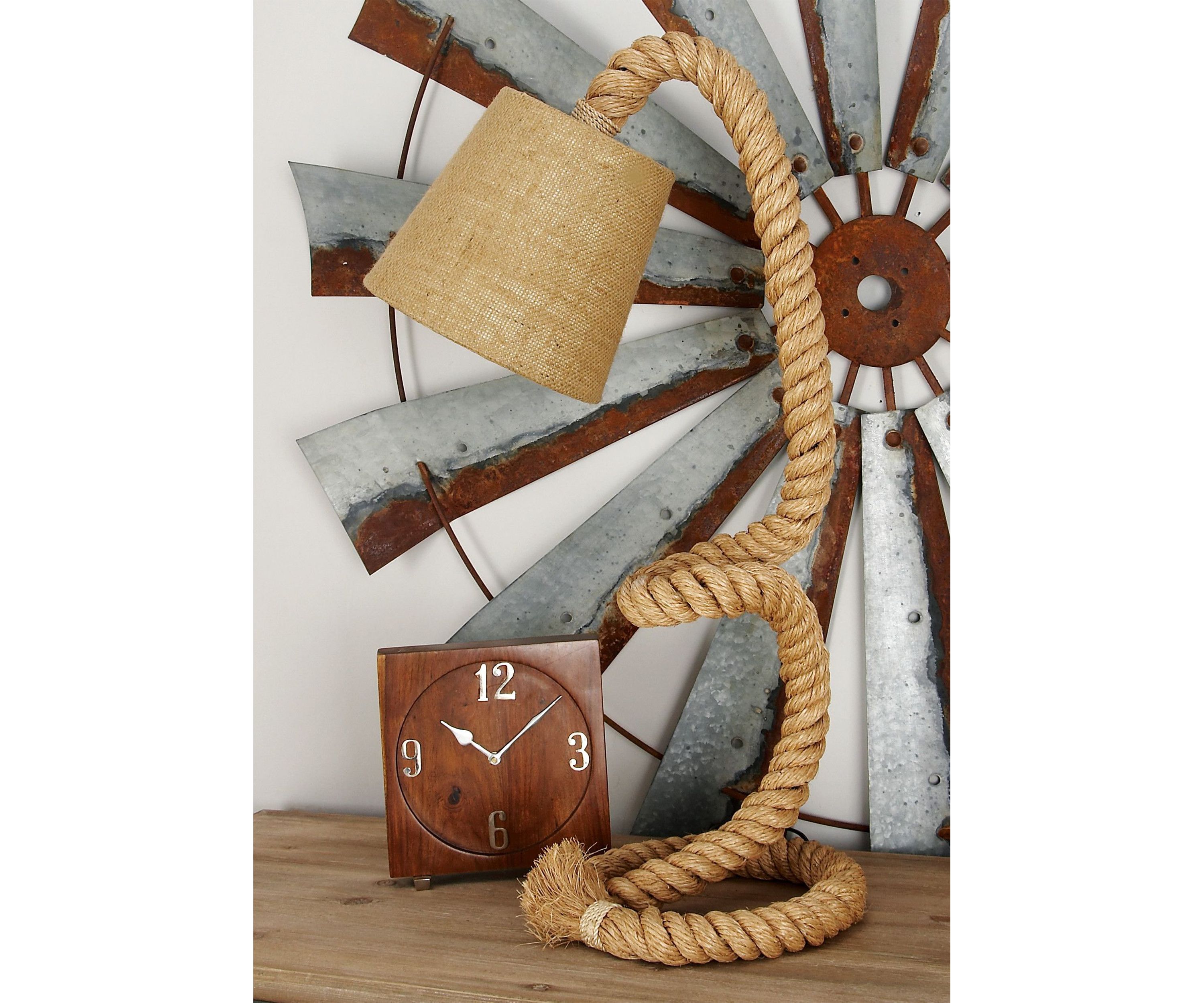 Rustic Jute Rope Desk Lamp