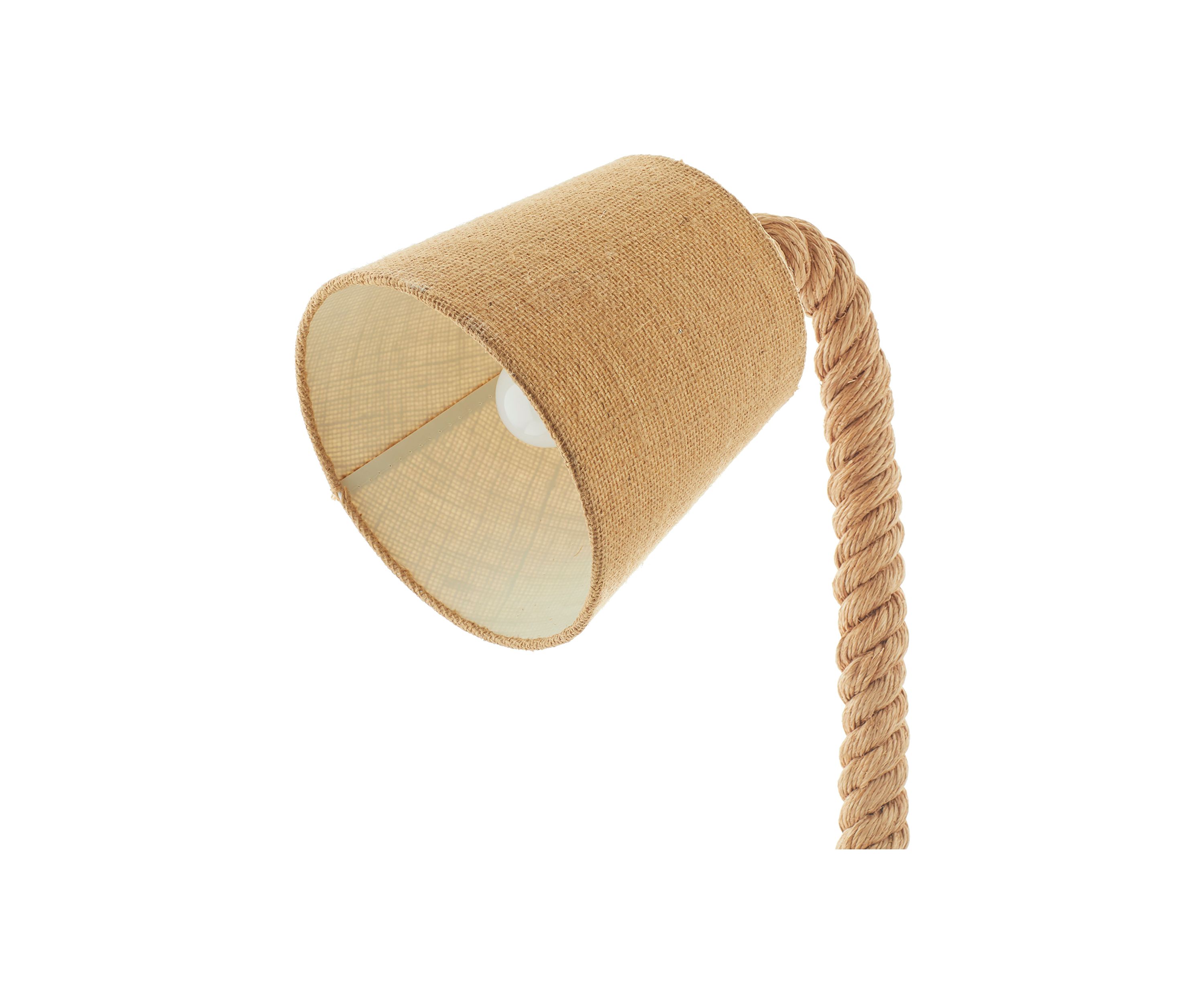 Rustic Jute Rope Desk Lamp