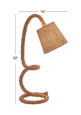 Rustic Jute Rope Desk Lamp