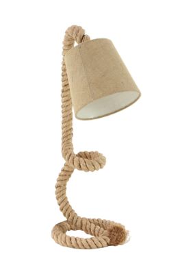 Rustic Jute Rope Desk Lamp