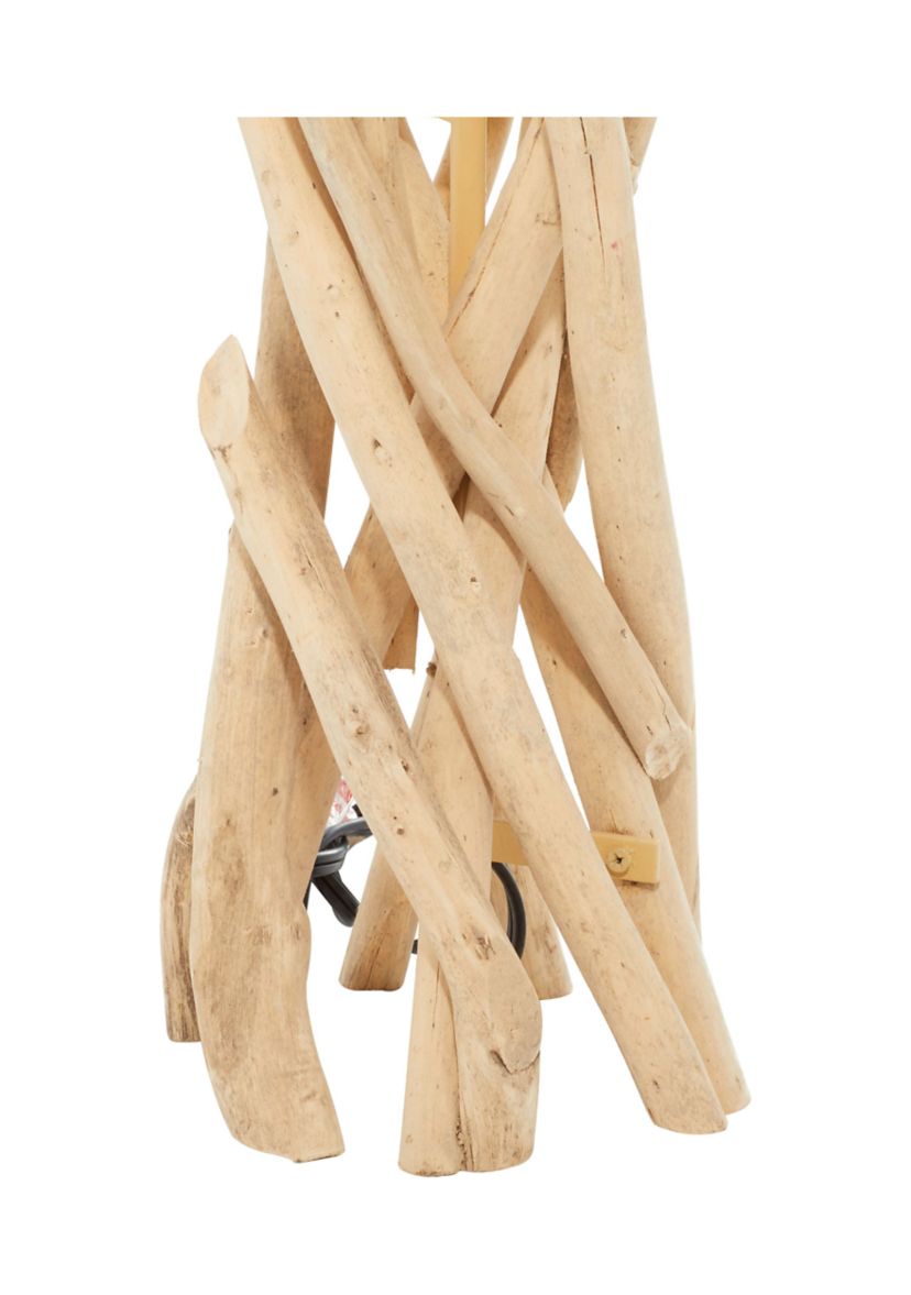 Rustic Driftwood Table Lamp