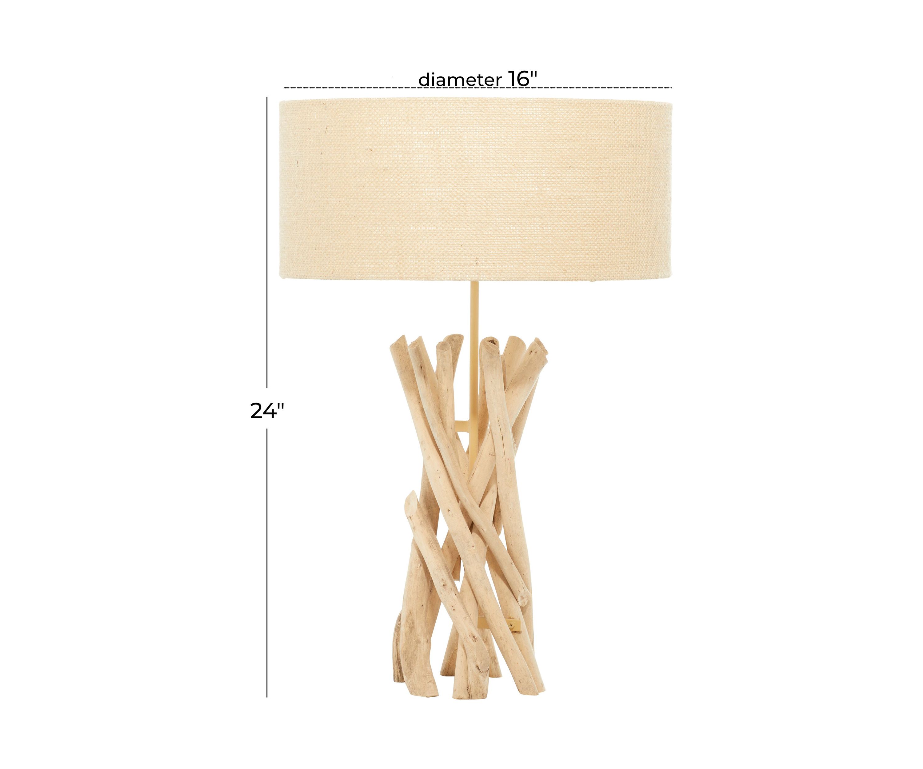 Rustic Driftwood Table Lamp