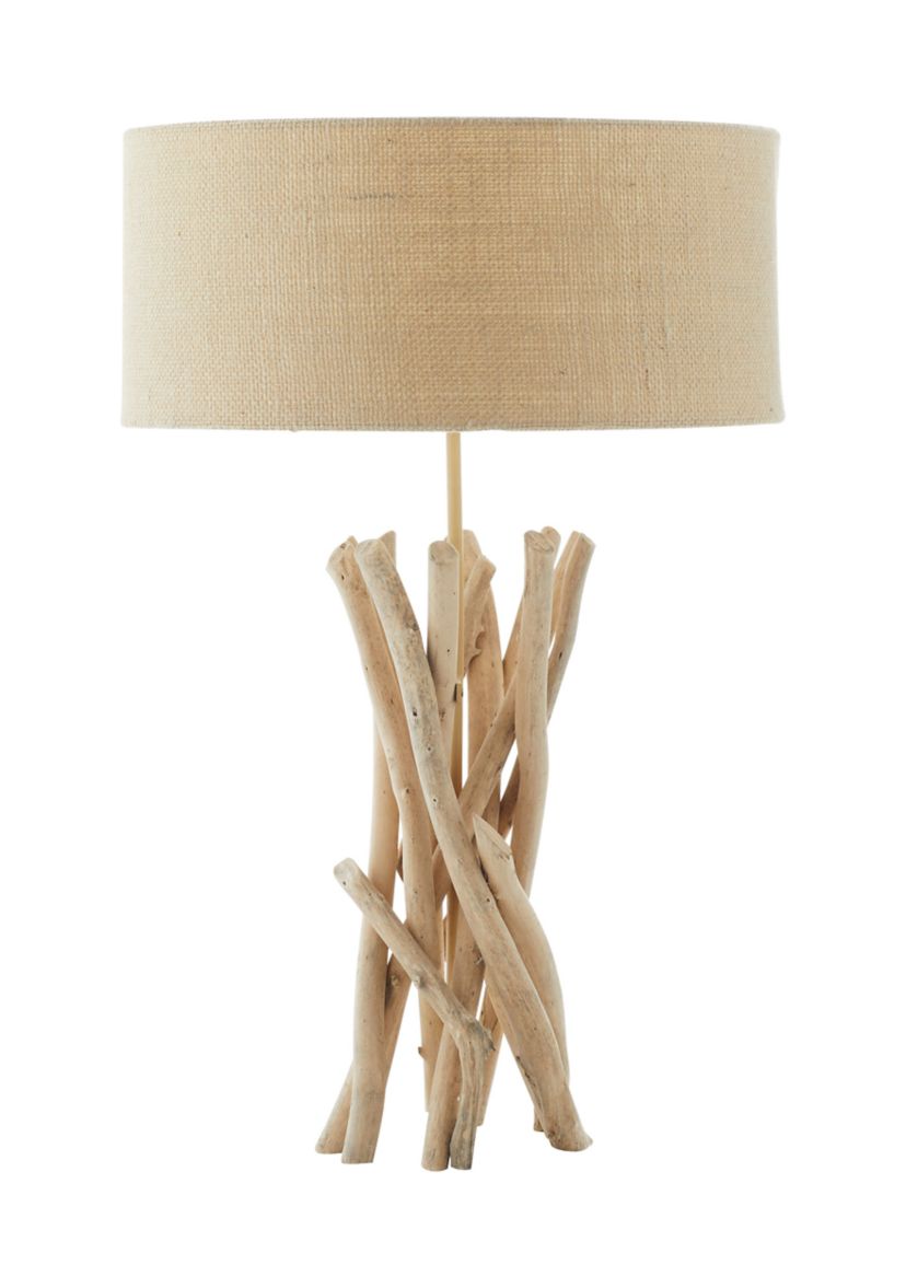 Rustic Driftwood Table Lamp