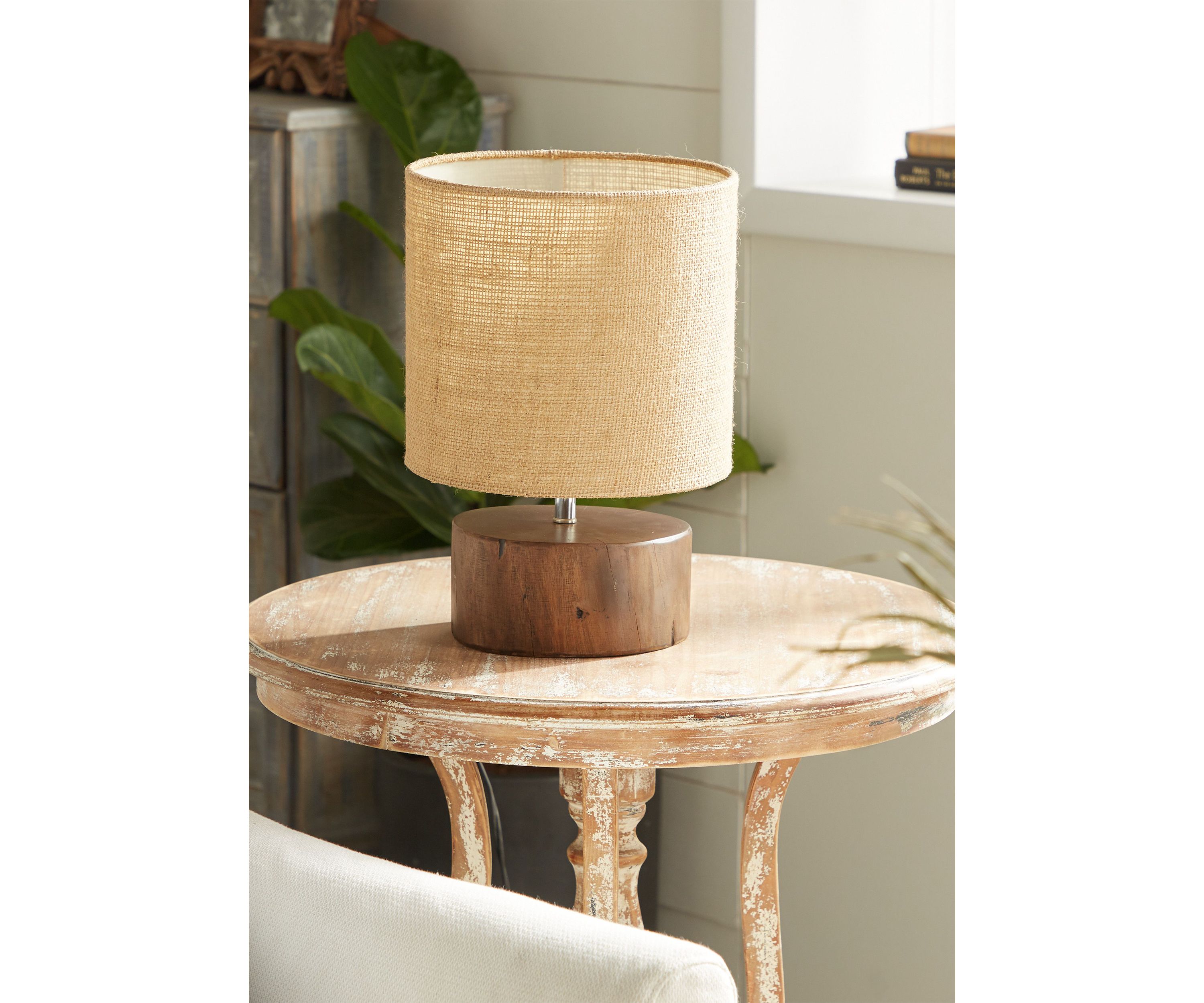 Rustic Wood Table Lamp