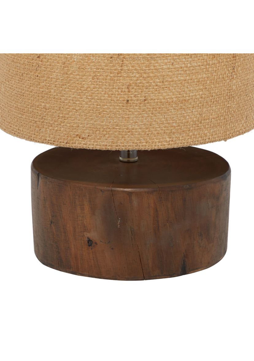 Rustic Wood Table Lamp