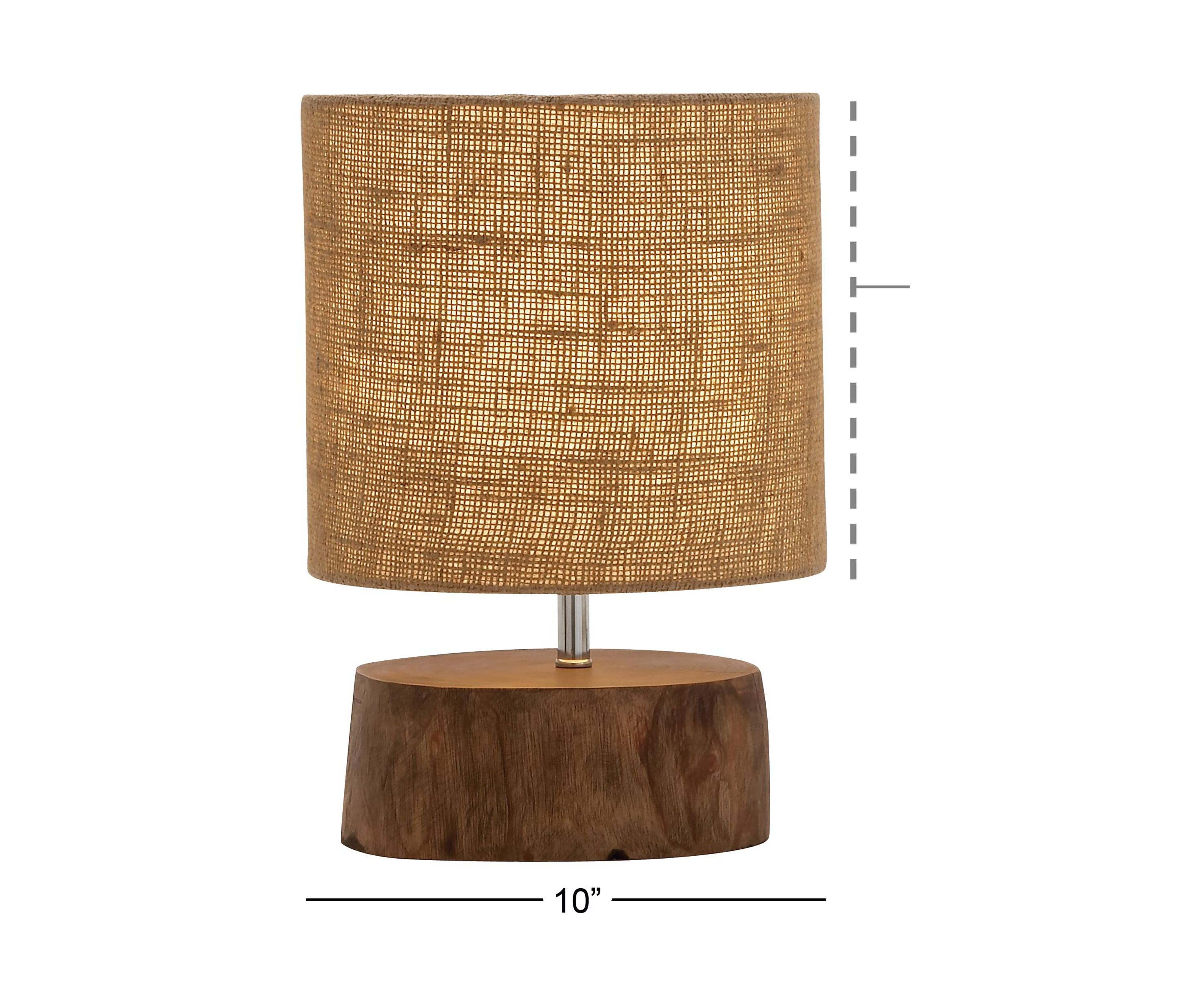 Rustic Wood Table Lamp
