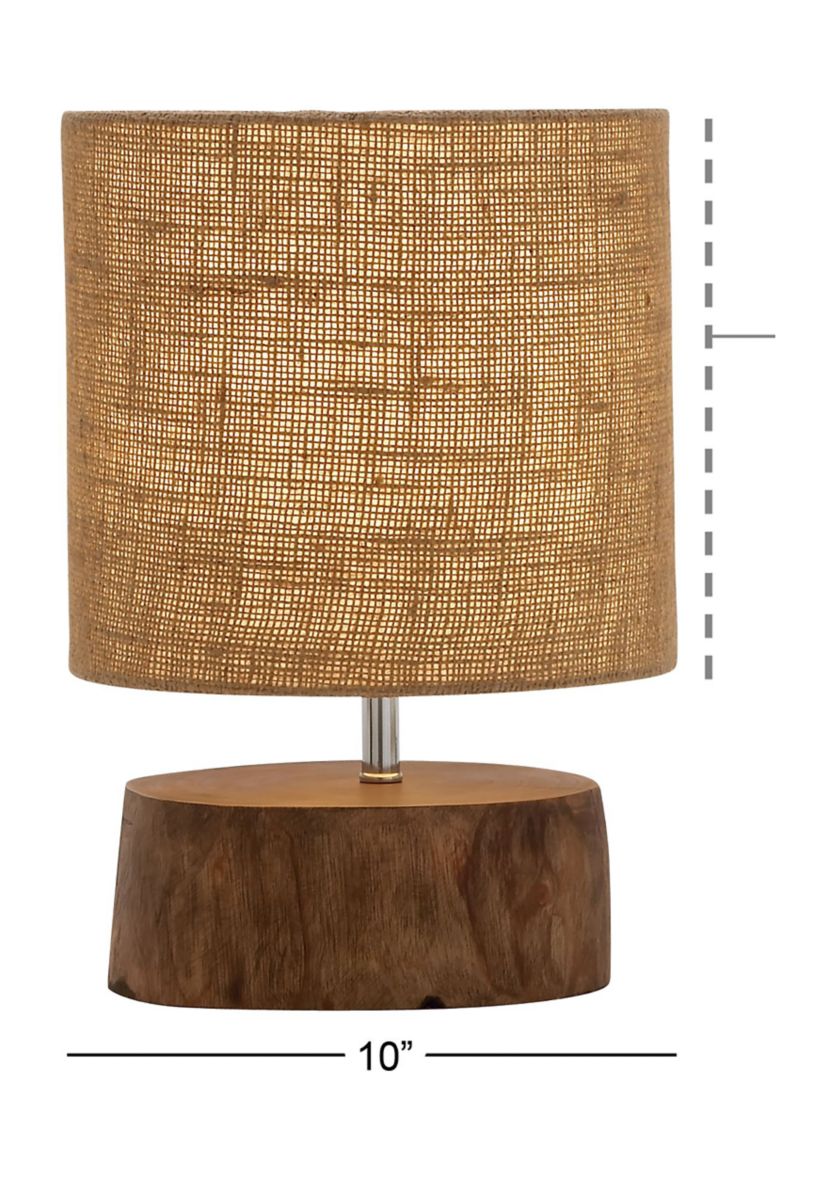 Rustic Wood Table Lamp