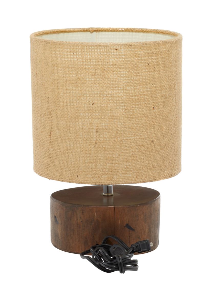 Rustic Wood Table Lamp