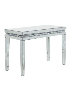 Glam Glass Console Table