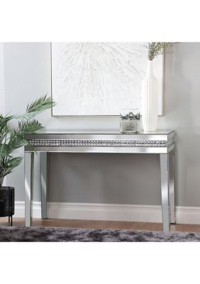 Glam Glass Console Table