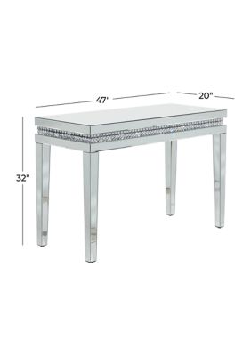 Glam Glass Console Table