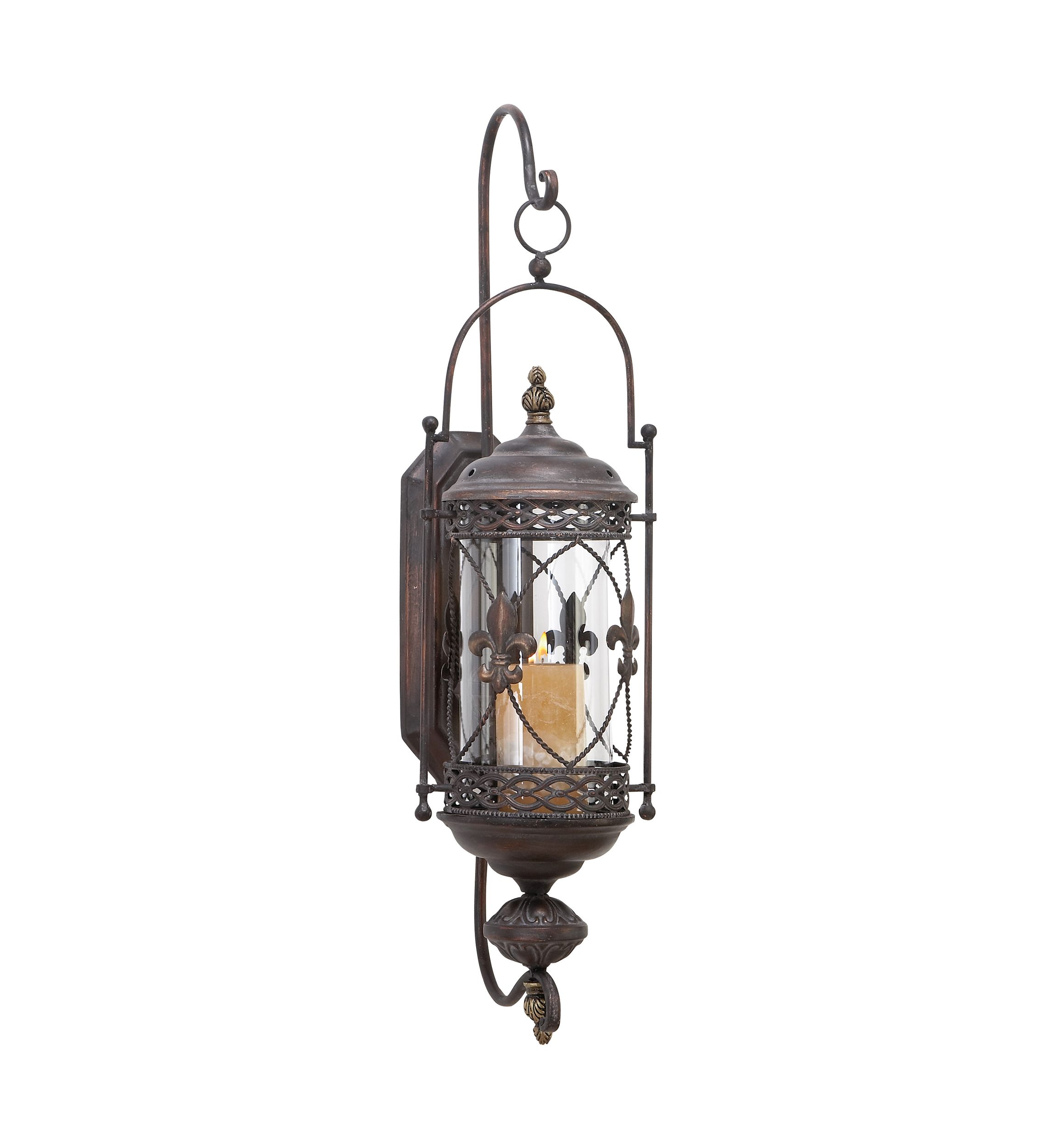 Traditional Glass Wall Sconce