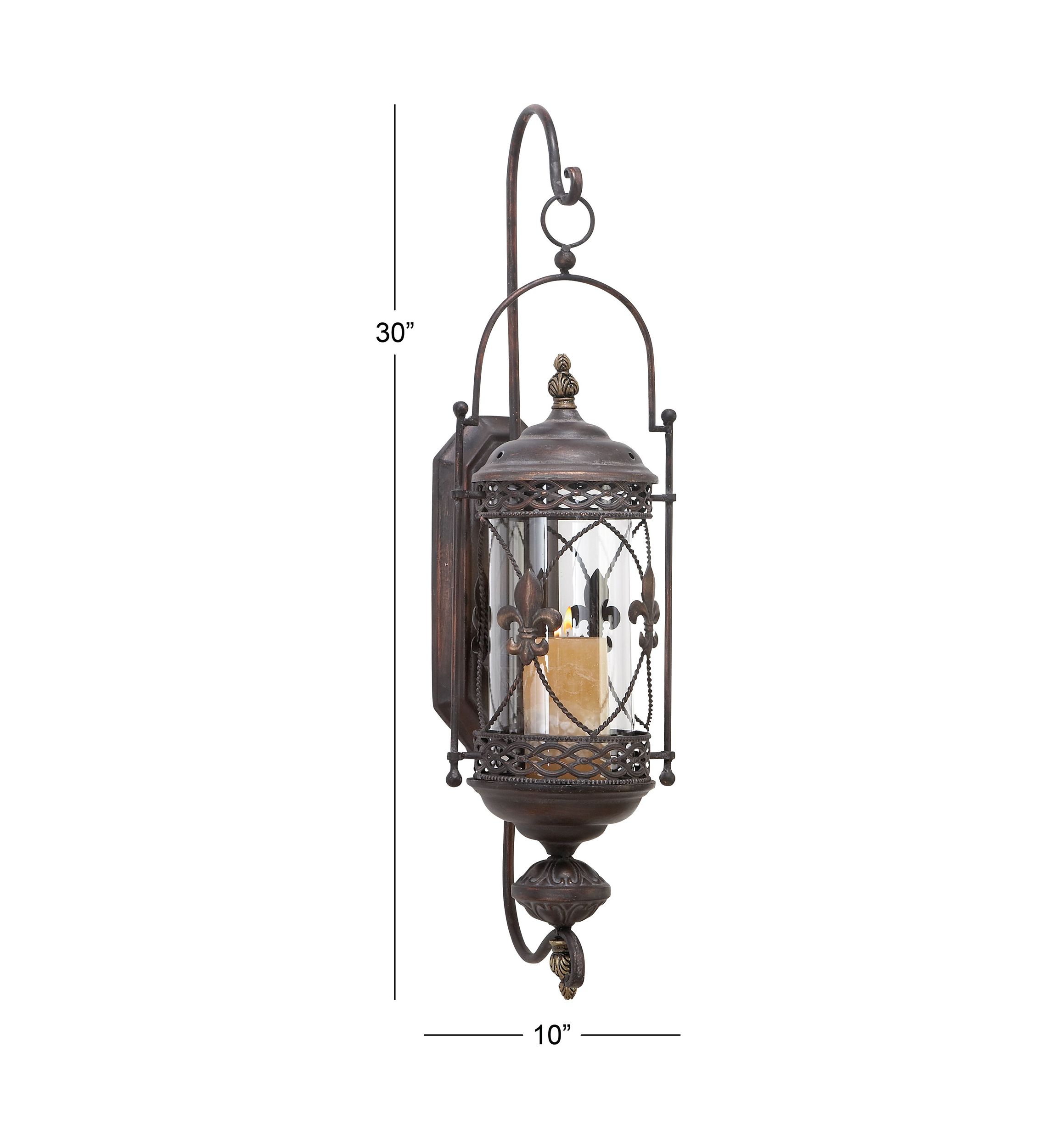 Traditional Glass Wall Sconce