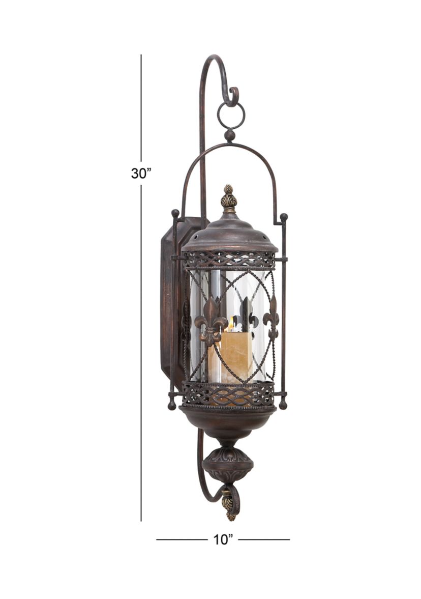 Traditional Glass Wall Sconce