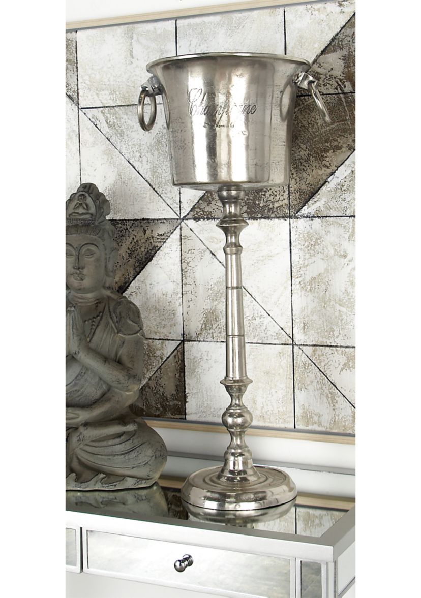 Traditional Aluminum Metal Ice Bucket