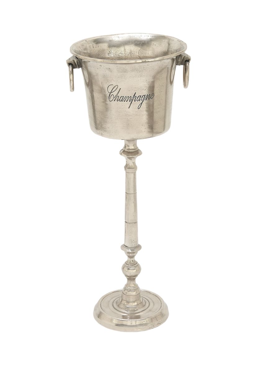 Traditional Aluminum Metal Ice Bucket