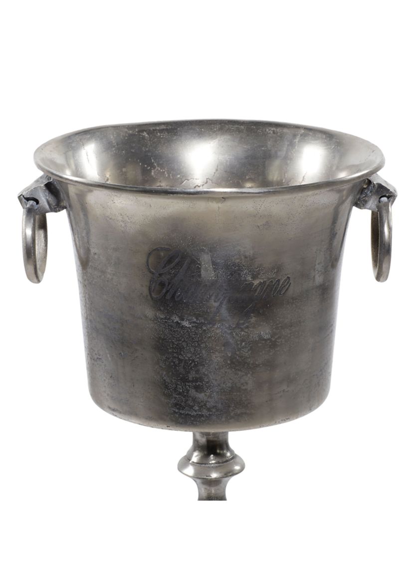 Traditional Aluminum Metal Ice Bucket
