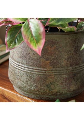 Rustic Metal Planter - Set of 3