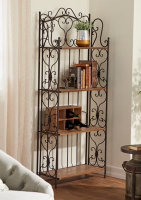 Farmhouse Metal Bakers Rack