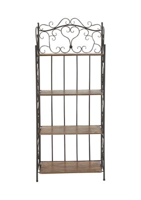 Farmhouse Metal Bakers Rack