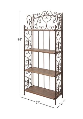 Farmhouse Metal Bakers Rack