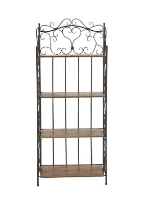 Farmhouse Metal Bakers Rack