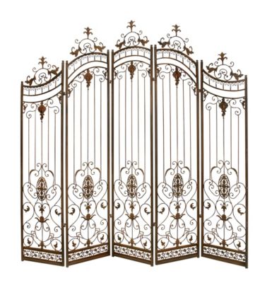 Traditional Metal Room Divider Screen